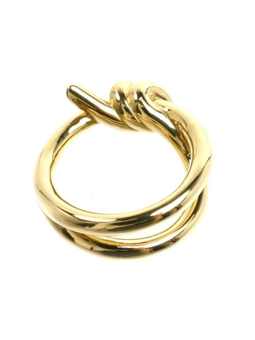 Tiffany & Co 18k Yellow Gold Knot Double Low Ring